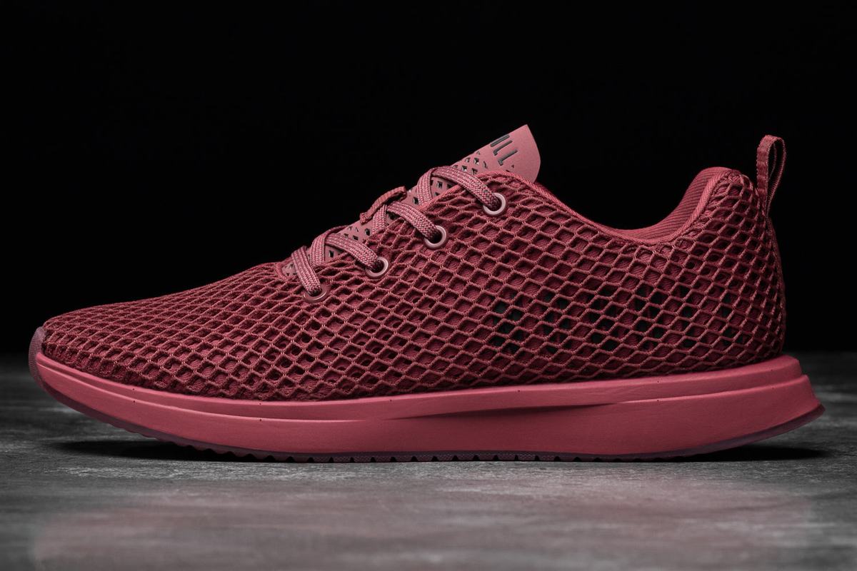 Nobull Mesh Runner Men's Running Shoes Burgundy | Australia (SY6072)